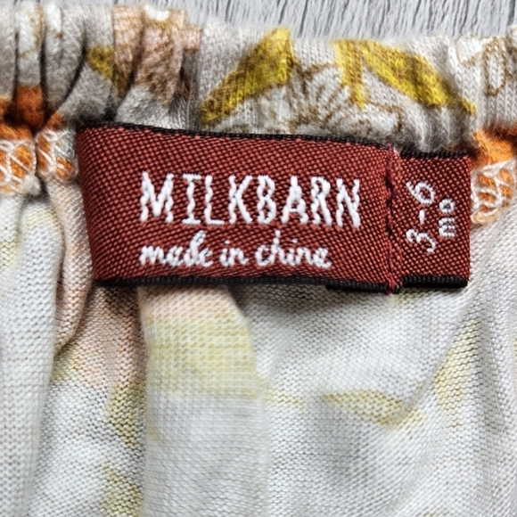 Milkbarn Floral Tunic Dress 3-6 months Gray Bamboo - Picture 4 of 4